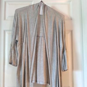 Karen Kane Silver Lightweight Jacket Size M